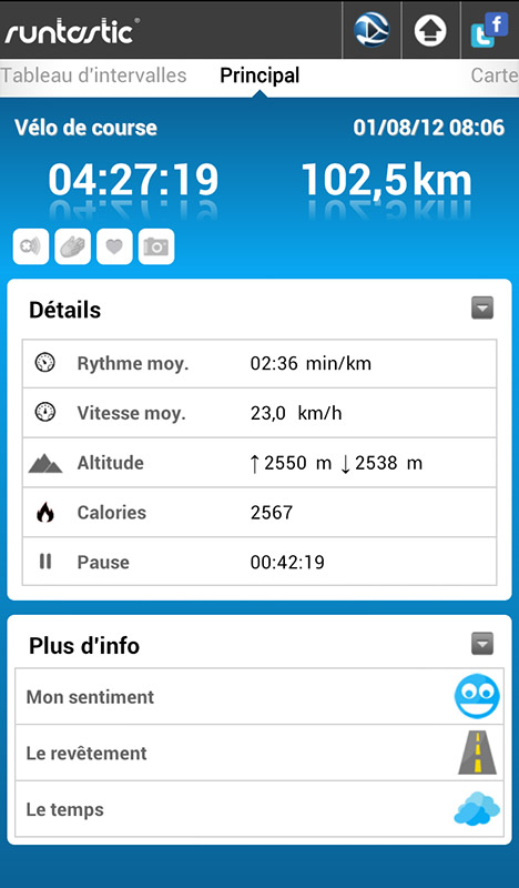 Runtastic velo gratuit online